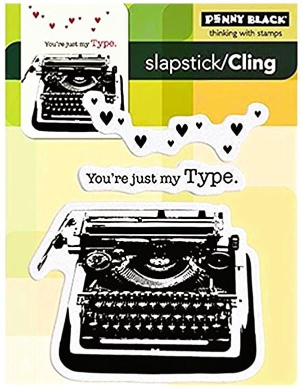 Nieuw set slapstick cling stempels Just My Type Penny Black, Verzenden, Nieuw, EZ-mounted stempel