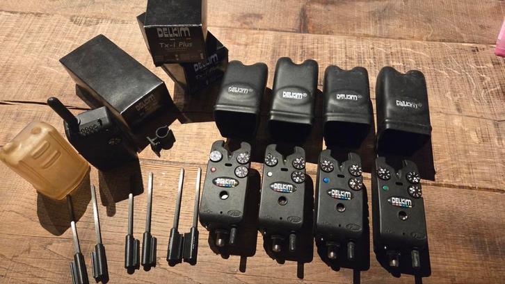 4 st. Delkim Tx-i Plus beetmelders incl. Delkim Rx Plus Pro, Hobby en Vrije tijd, Elektronica-componenten, Ophalen of Verzenden