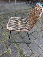 Stevige rieten kuipstoel - Gebruikt, maar nog goed, Huis en Inrichting, Stoelen, Ophalen, Gebruikt, Bruin, Riet of Rotan