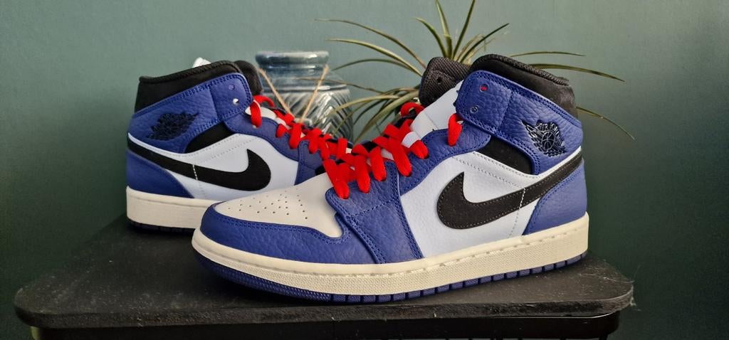 Nike Air Jordan 1 Mid Royal Blue - Maat 42, Blauw, Nike, Ophalen of Verzenden, Sneakers of Gympen