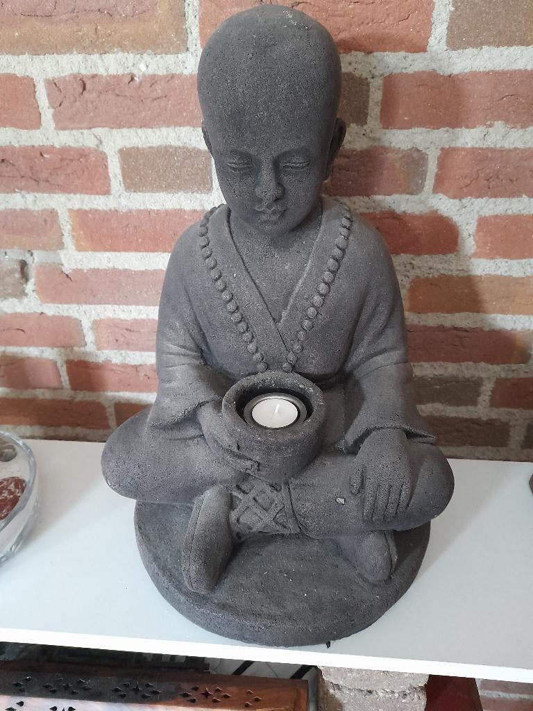 Mediterende Shaolin monnik, Verzamelen, Beelden en Beeldjes, Ophalen, Zo goed als nieuw, Overige typen