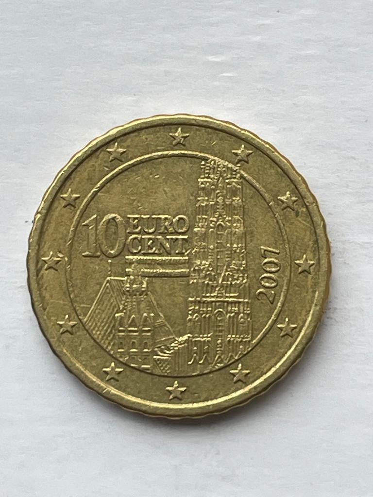 Oostenrijk munten van 10 cent van 2007 ,2002,, Postzegels en Munten, Munten | Europa | Euromunten, Ophalen of Verzenden, Oostenrijk