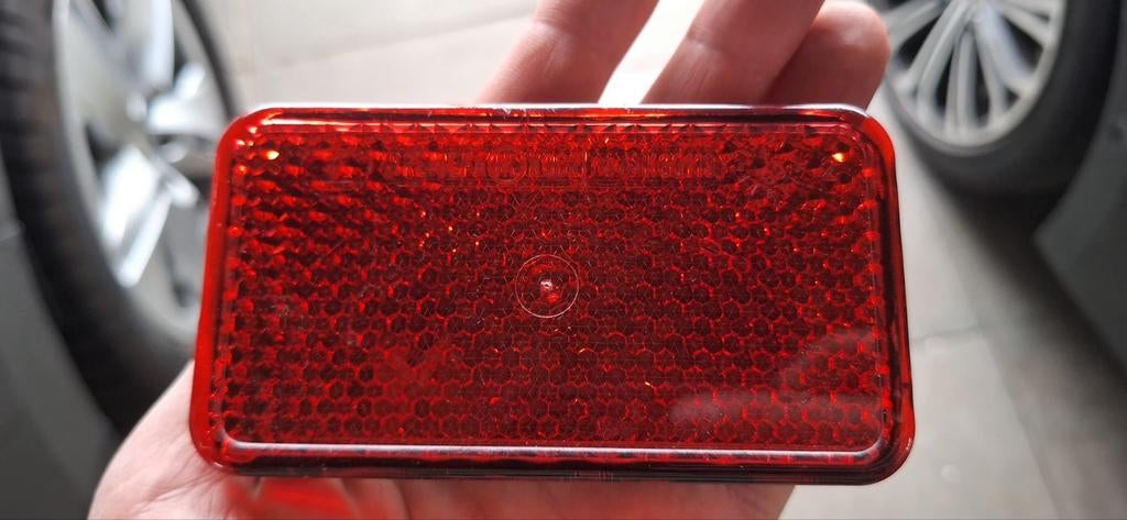 Rode fietsreflector voor achterop - Veiligheid op de fiets, Ophalen of Verzenden, Gebruikt