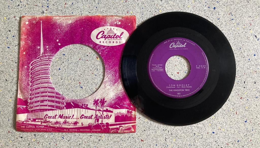Jukebox Single Tom Dooley / Ruby Red - The Kingston Trio, Gebruikt, Verzenden, 7 inch, Single