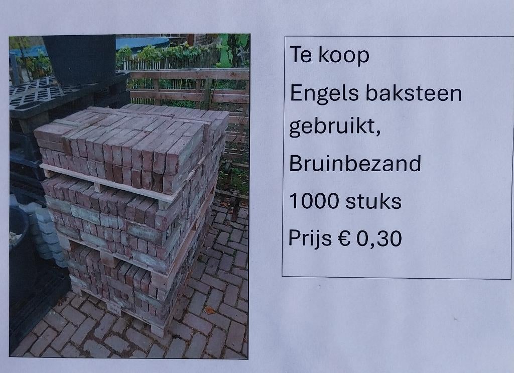 Baksteen, Doe-het-zelf en Verbouw, Metselstenen, Ophalen, Gebruikt, Bakstenen
