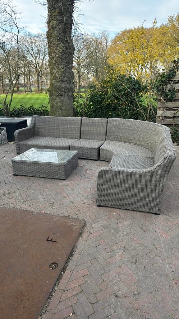 Loungeset excl. kussens, Ophalen, Gebruikt, Rotan, Loungeset