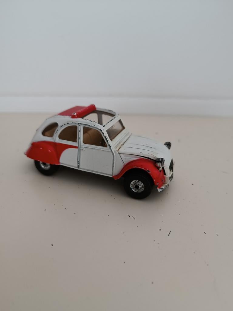 2CV6 Dolly model 1:43 en 1:1, Ophalen, Auto