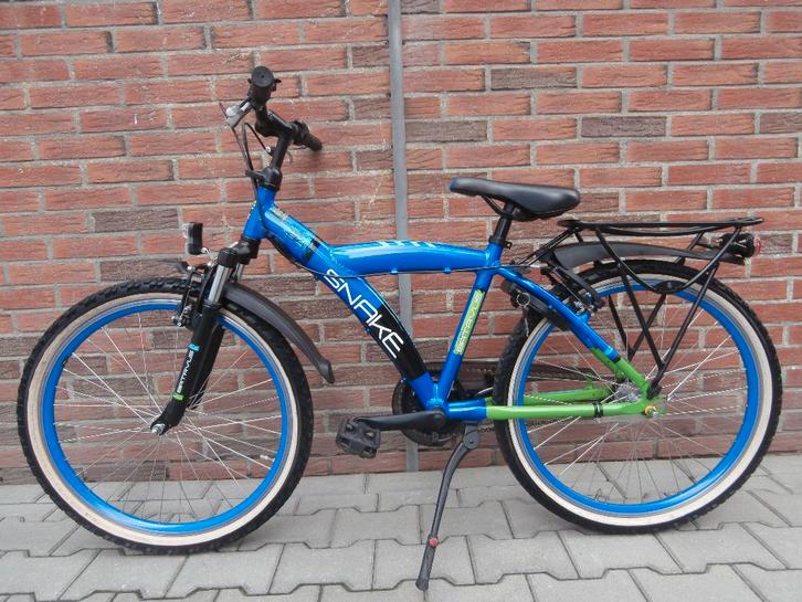 ALS NIEUWE Batavus Snake 24 inch. blauw-groen, Fietsen en Brommers, Fietsen | Jongens, Zo goed als nieuw, 24 inch, Handrem, Versnellingen