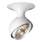 Witte vintage retro Philips Lirio Pallo lampen 1 en 3 spots, Gebruikt, Metaal of Aluminium, Vintage, Ophalen of Verzenden