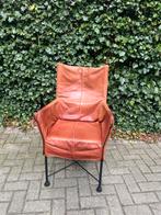 4x Chaplin Montis Gerard van den Berg cognac leer, Huis en Inrichting, Stoelen, Ophalen, Gebruikt, Bruin, Leer