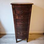 Smalle houten ladekast / sieradenkast – vintage stijl, Huis en Inrichting, Kasten | Ladekasten, Ophalen, Minder dan 50 cm, Gebruikt