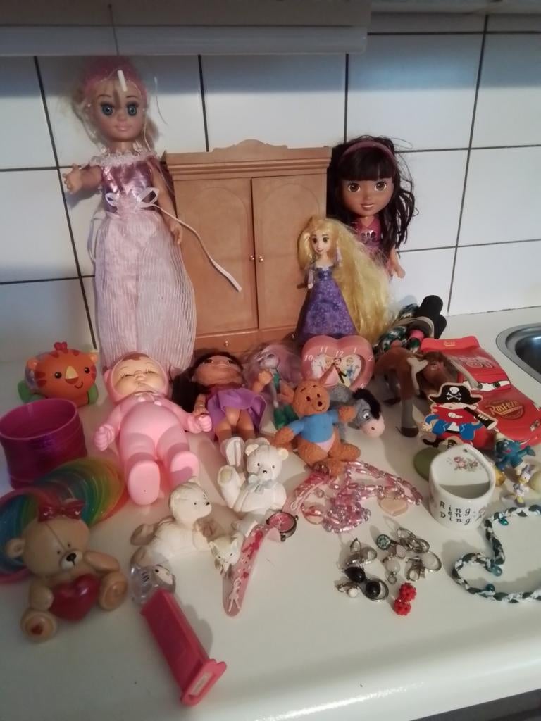 Diverse kinderspeelgoed, o.a. poppen en accessoires, Kinderen en Baby's, Speelgoed | Poppen, Ophalen of Verzenden, Gebruikt, Overige typen