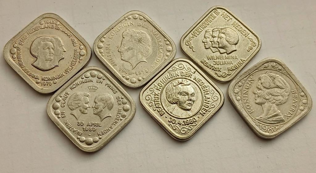 5 Cent Stuivers Nederland Herdenkingsmunt Commemoratie Token, Ophalen of Verzenden, Koningin Juliana, 5 cent