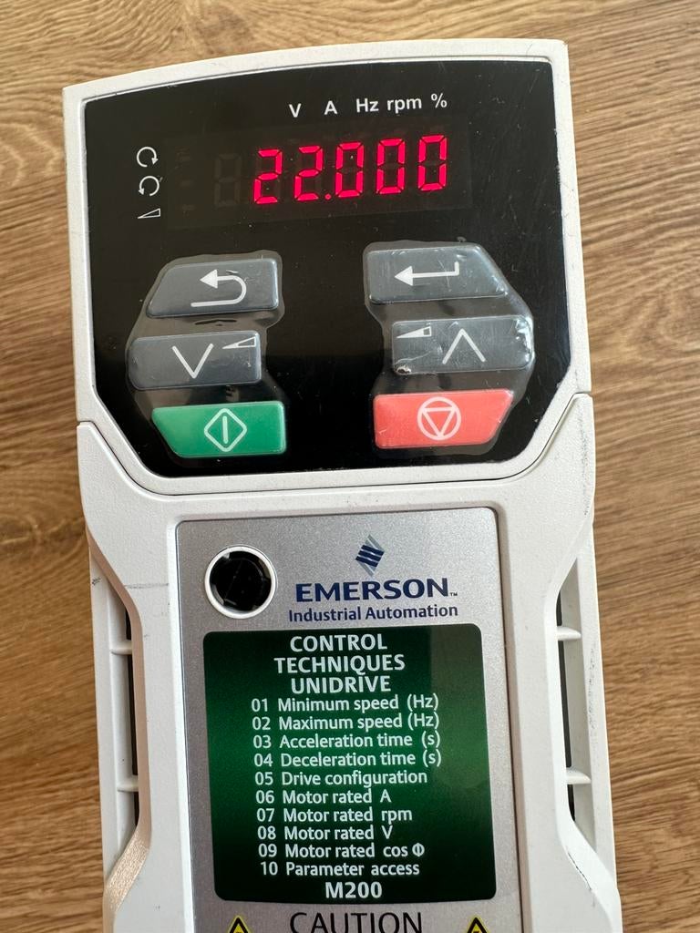 Emerson Control Techniques Unidrive M200, Ophalen of Verzenden, Zo goed als nieuw