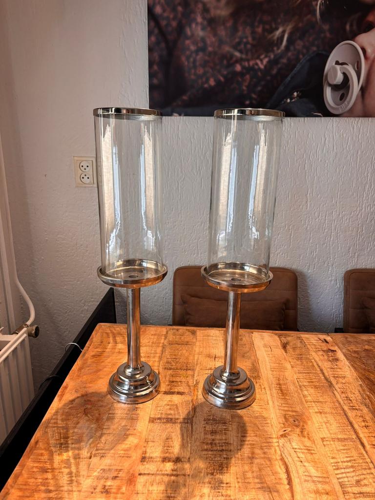 2 windlichten van Riviera Maison, Ophalen, Zo goed als nieuw, Overige materialen, Minder dan 25 cm