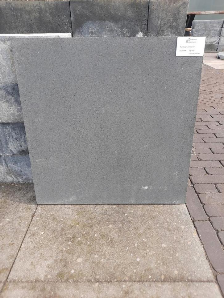 Betontegels 60x60x4 Antraciet, Doe-het-zelf en Verbouw, Tegels, Nieuw, Vloertegels, Overige materialen, 60 cm of meer, 60 cm of meer