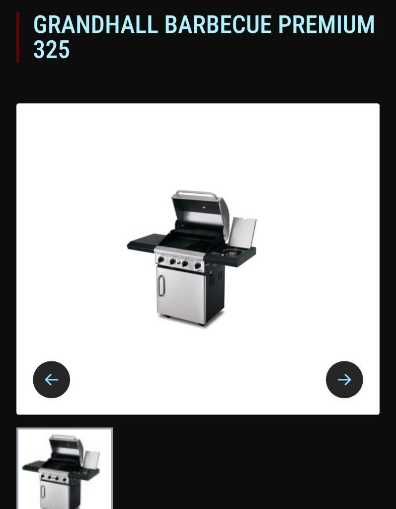 Grandhall bbq, Tuin en Terras, Gasbarbecues, Ophalen, Nieuw, Grandhall