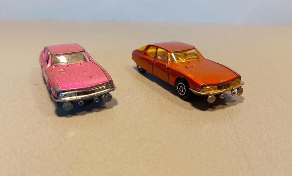 2x Majorette Citroen Maserati SM modellen Schaal 1:65, Ophalen of Verzenden, Gebruikt, Auto