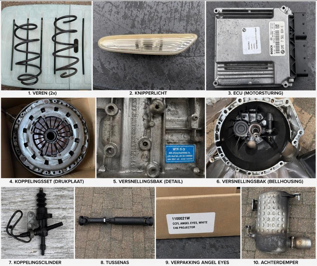 BMW E90 Onderdelen: Voorveren, Knipperlicht, ECU, Versnellin, Ophalen, Gebruikt, BMW