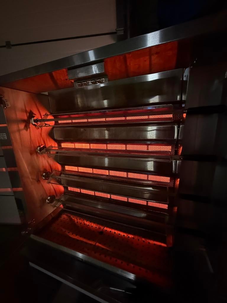 Kip grill op gas chicken rotisserie supermarkt 20/24 kippen, Zakelijke goederen, Ophalen, Gebruikt, Bakkerij en Slagerij