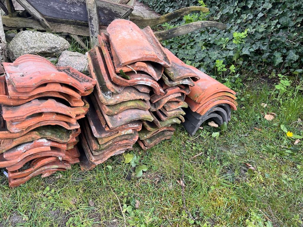 Oude dakpannen, Ophalen, Gebruikt, Steen of Klei, 5 tot 10 m²