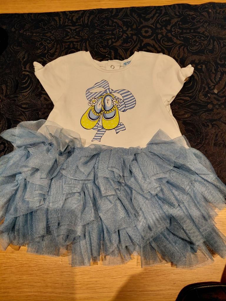 Mayoral Jurkje met Tule Rokje en Ballerina Opdruk, Mayoral, Meisje, Jurkje of Rokje, Ophalen of Verzenden