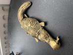 Goudgewicht Krokodil - Brons - Ashanti - Ghana S7, Ophalen of Verzenden