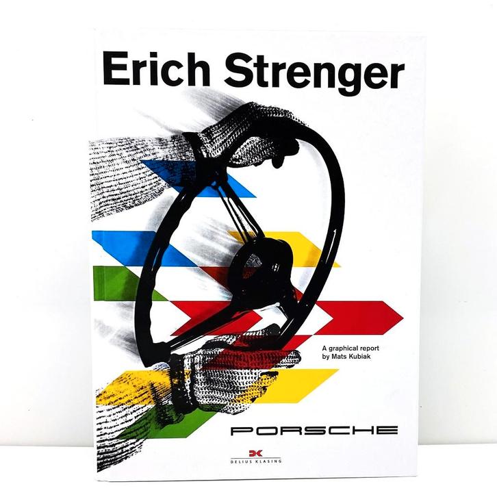 Porsche boek over huisillustrator/artdirector Erich Strenger, Boeken, Auto's | Boeken, Zo goed als nieuw, Porsche, Verzenden