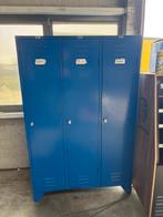 Werklocker- Kleding kast - Blauw, Ophalen, 100 tot 150 cm, Met plank(en), Zo goed als nieuw