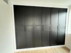 6 IKEA kastdeuren Pax Antraciet, Ophalen, 200 cm of meer, 50 tot 100 cm, Zo goed als nieuw