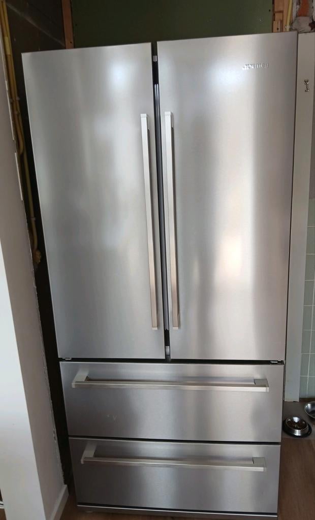 SMEG FQ55FX Amerikaanse koelkast, Ophalen, Gebruikt, 200 liter of meer, 60 cm of meer