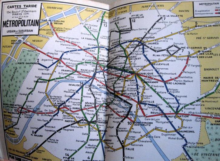 Stratengids van Parijs, het rode boekje uit de jaren 60, Boeken, Atlassen en Landkaarten, Zo goed als nieuw, Overige typen, Frankrijk