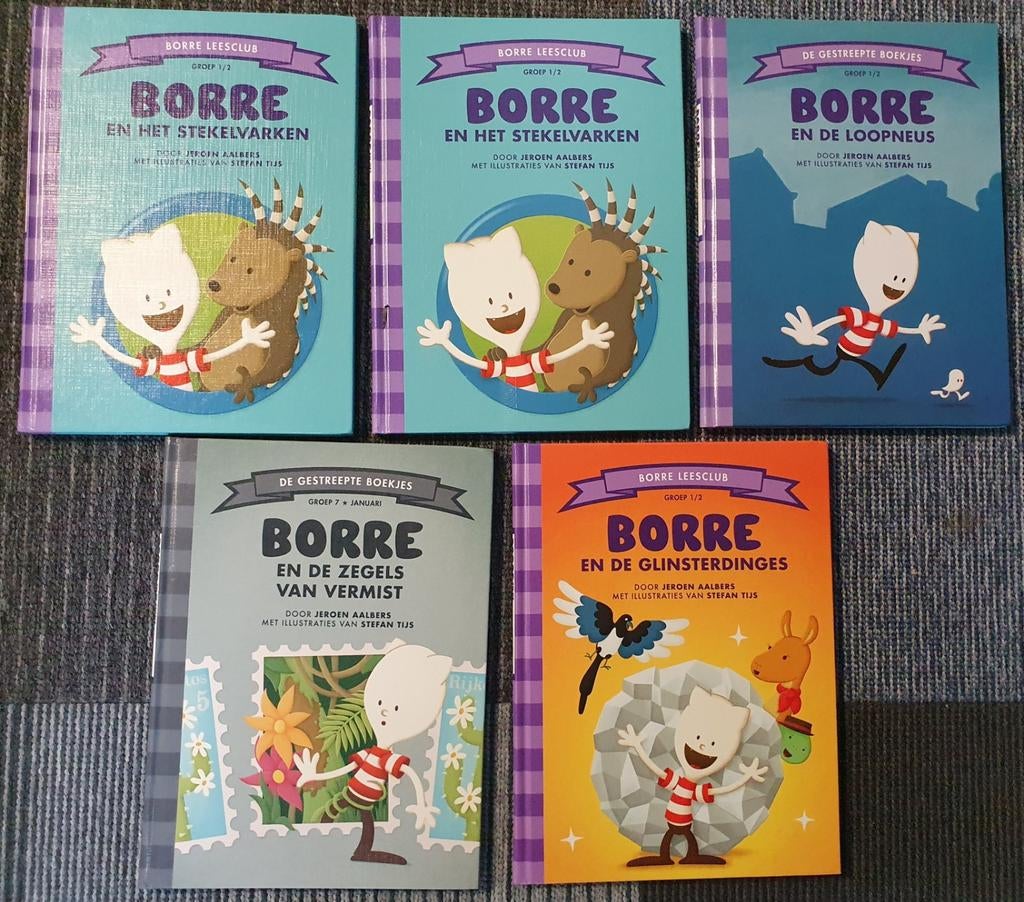 Borre Leesclub Boeken - 5-delige set t.e.a.b., Ophalen of Verzenden, Zo goed als nieuw, Jeroen Aalbers, Fictie algemeen