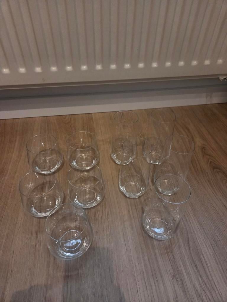 10x VIVO longdrink + water glazen, gebruikt, Ophalen of Verzenden, Gebruikt, Overige typen