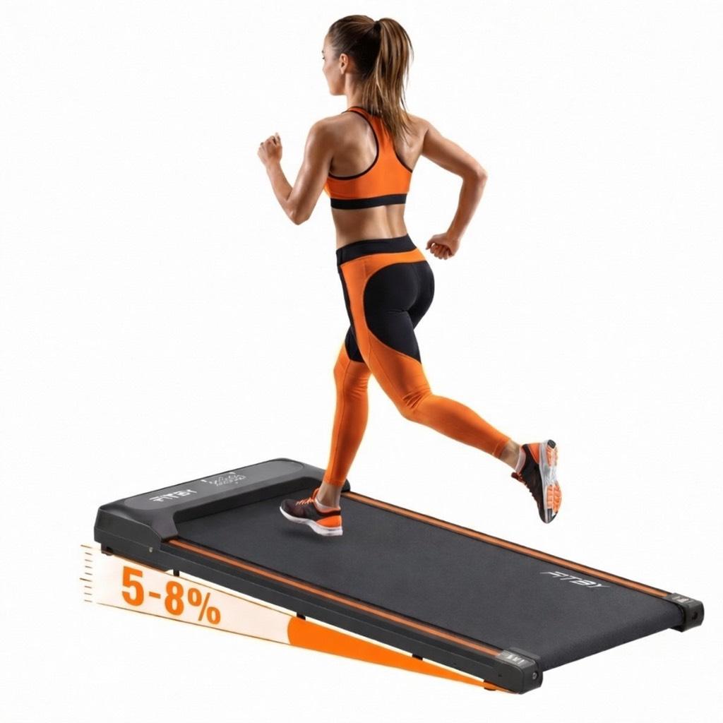 Loopband (met helling 5% - 8%) 1-8 km/u, Kunststof, Nieuw, Ophalen of Verzenden, Loopband