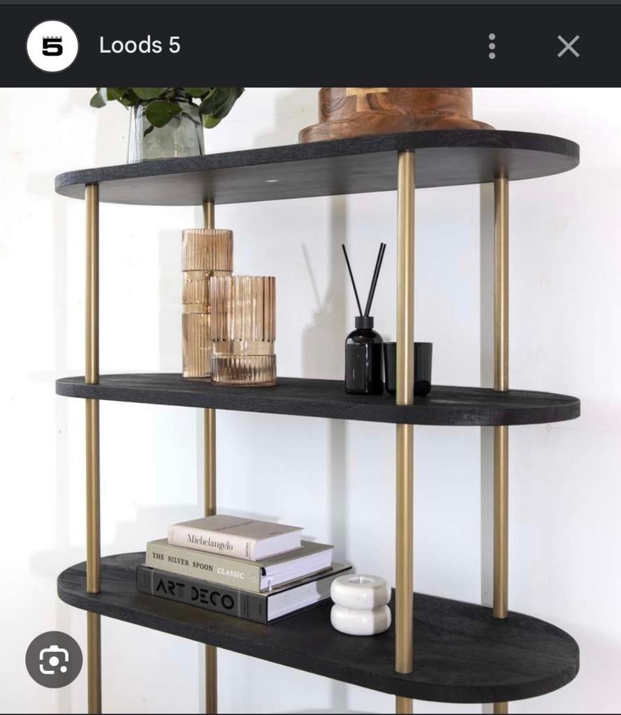 Stellingkast Laris loods 5 hout/Metaal, Ophalen, Zo goed als nieuw