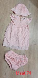 Schattig roze baby setje met hoedje - Maat 74, Kinderen en Baby's, Babykleding | Maat 74, Ophalen of Verzenden, Zo goed als nieuw