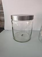 Grote  glazen bewaar pot, Ophalen of Verzenden, Zo goed als nieuw, Glas, Pot, Bus of Blik