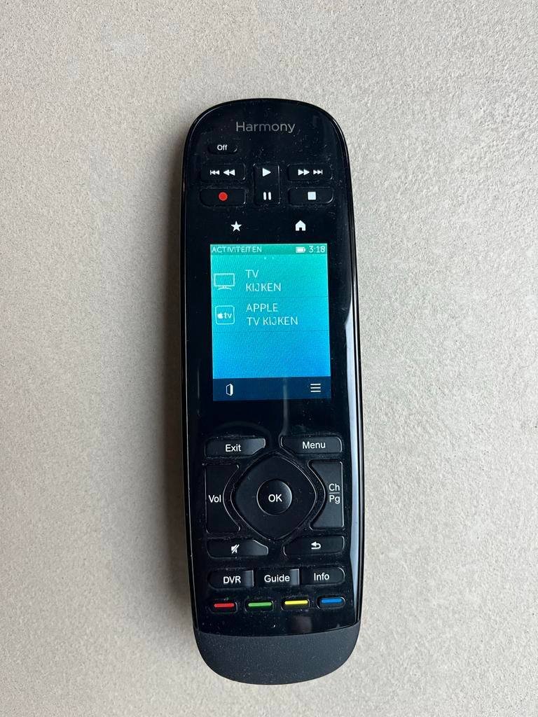 Logitech Harmony Ultimate Afstandsbediening met Hub, Audio, Tv en Foto, Afstandsbedieningen, Gebruikt, Universeel, Dvd, Met display