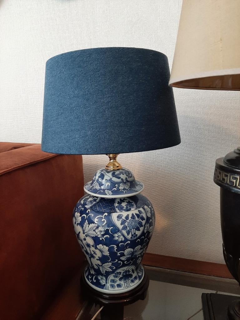 Twee unieke tafellampen: Chinees porselein & Grieks design, Ophalen of Verzenden