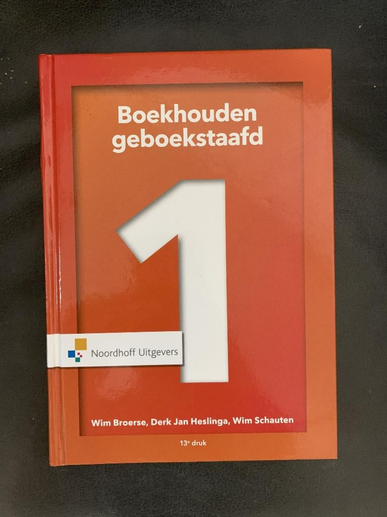 Boekhouden geboekstaafd + Opgaven en uitwerkingen, Ophalen of Verzenden, Beta, Zo goed als nieuw, HBO