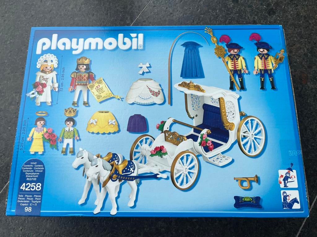 Playmobil trouwkoets 4258 NIEUW IN DOOS met bon, Ophalen of Verzenden, Nieuw, Complete set