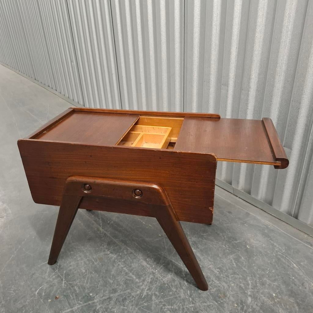 Vintage naaikistje bijzettafeltje opbergmeubel, Ophalen