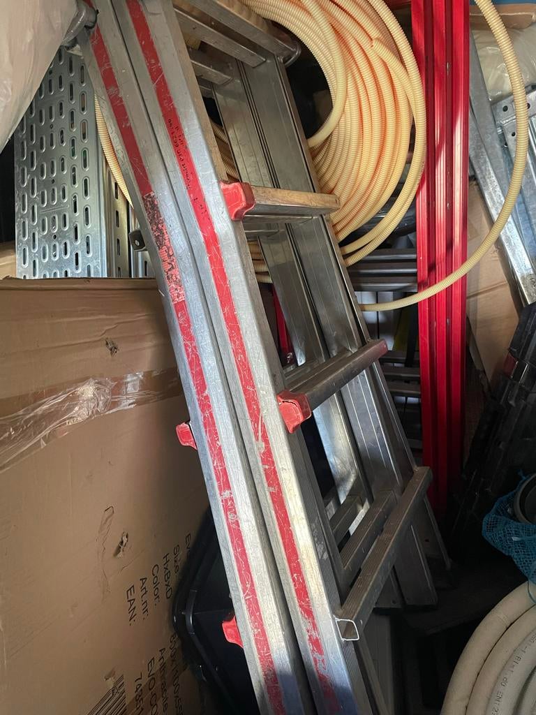 Waku trap 4 treden, Doe-het-zelf en Verbouw, Ladders en Trappen, Ophalen, Gebruikt, Trap, Opvouwbaar of Inschuifbaar