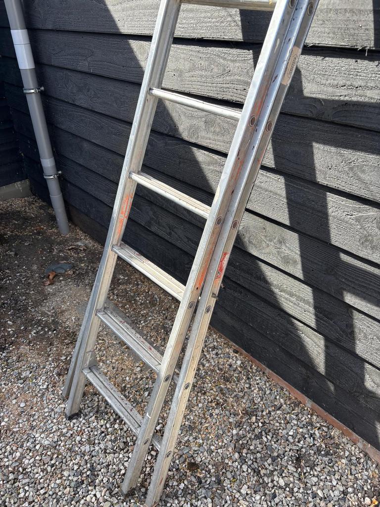 Steekladder, Ophalen of Verzenden, Gebruikt, 4 meter of meer