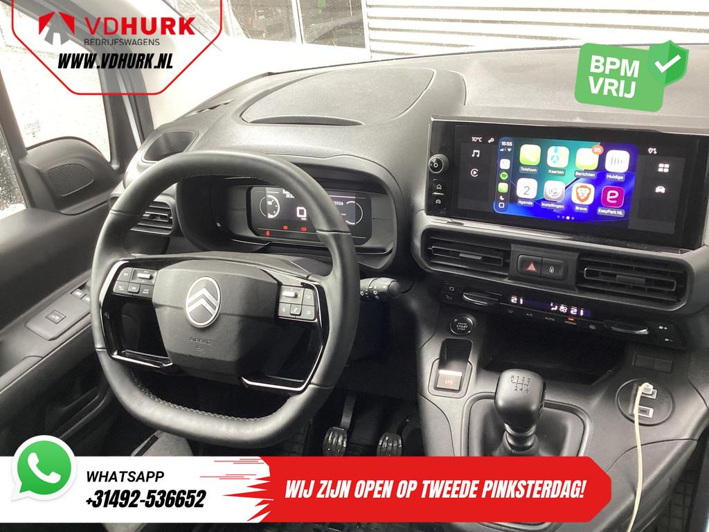 Citroën Berlingo 1.5 HDi 100 pk L2 Carplay/ Stoelverw/ 3Per, Auto's, Bestelauto's, Voorwielaandrijving, Gebruikt, Citroën, Wit