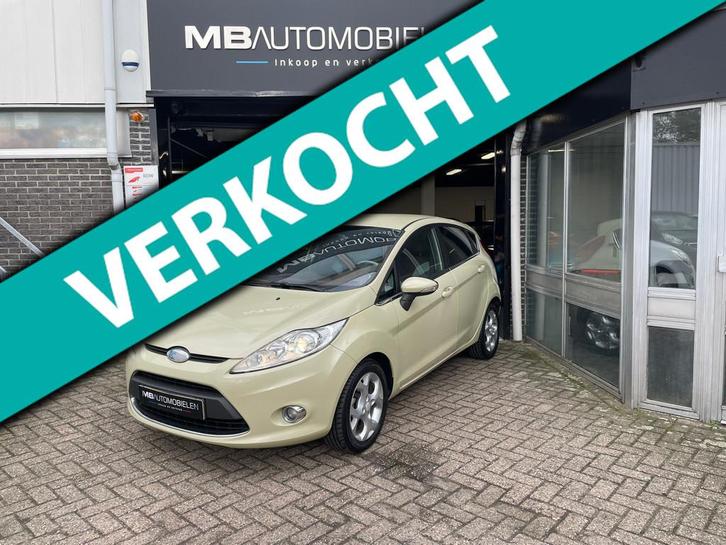 Ford Fiesta 1.25 Titanium/5Drs/Apk/voll leder/Clima/Airco/Na, Auto's, Ford, Bedrijf, Te koop, Fiësta, ABS, Airbags, Airconditioning