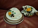 3x Retro Soepkommen Villeroy & Boch - Handgeschilderd, Ophalen of Verzenden