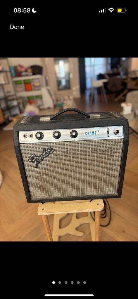 Fender Champ Silverface, Muziek en Instrumenten, Ophalen of Verzenden, Minder dan 50 watt