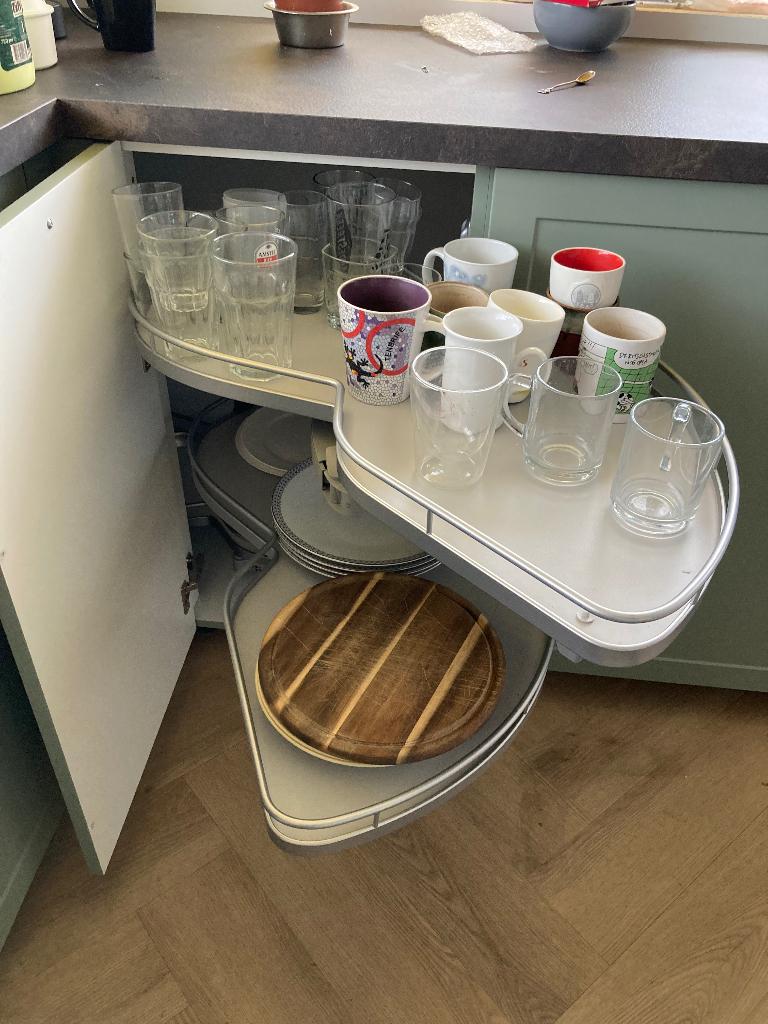 Kessebohmer Le Mans uittreksysteem voor hoekkast, Minder dan 50 cm, Wit, Nieuw, Ophalen of Verzenden